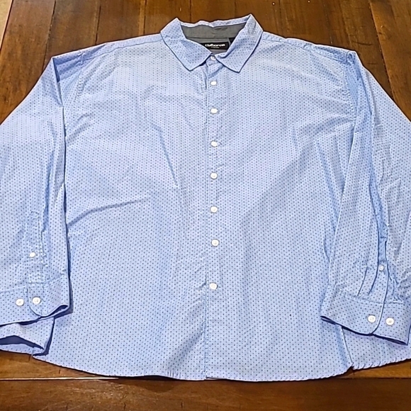 Liz Claiborne Stretch Blue button Up Dress Shirt 3XL - Picture 1 of 5